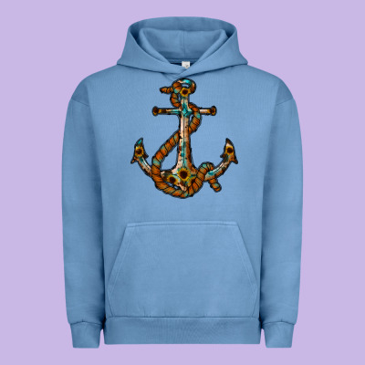Western Anchor Urban Hoodie Designed By Racoondesign