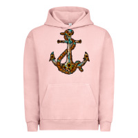 Pigment Salmon western anchor Urban Hoodie - RacoonDesign