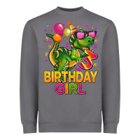 Storm 3rd birthday girl t rex pink Heavyweight Sweatshirt - CowGirlArtShop