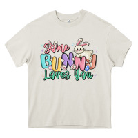 Cream some bunny loves you easter Heavy Core Tee - MaliasSmallBusiness