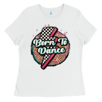 White born to dance Ladies Tee - MaliasSmallBusiness