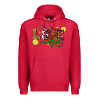 Cardinal mardi gras love crawfish Premium Hoodie - FaDigitalArtStudio