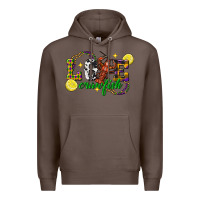 Coffee mardi gras love crawfish Premium Hoodie - FaDigitalArtStudio