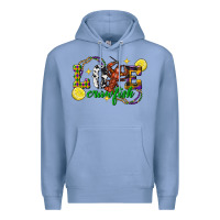 Colony Blue mardi gras love crawfish Premium Hoodie - FaDigitalArtStudio
