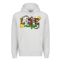 Dove Grey mardi gras love crawfish Premium Hoodie - FaDigitalArtStudio