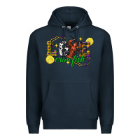 Navy mardi gras love crawfish Premium Hoodie - FaDigitalArtStudio