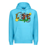 Ocean Blue mardi gras love crawfish Premium Hoodie - FaDigitalArtStudio