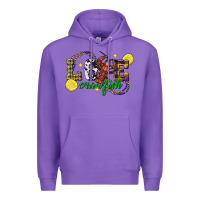 Purple mardi gras love crawfish Premium Hoodie - FaDigitalArtStudio