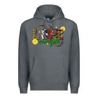 Rock mardi gras love crawfish Premium Hoodie - FaDigitalArtStudio