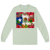 Matcha Mexican and Puerto Rico flag Long Sleeve Tee - texasbilliewilder