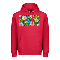 Cardinal Sunflower And Daisy With Leopard Premium Hoodie - RanaPortraitStore