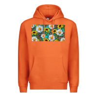 Carrot Sunflower And Daisy With Leopard Premium Hoodie - RanaPortraitStore