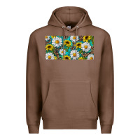 Chestnut Sunflower And Daisy With Leopard Premium Hoodie - RanaPortraitStore
