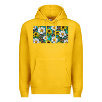 Lemon Sunflower And Daisy With Leopard Premium Hoodie - RanaPortraitStore