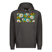 Smoke Sunflower And Daisy With Leopard Premium Hoodie - RanaPortraitStore