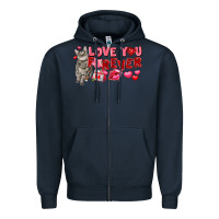 Navy Love you forever Zipper Hoodie - FaDigitalArtStudio