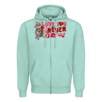 Seafoam Love you forever Zipper Hoodie - FaDigitalArtStudio