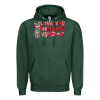 Sports Green Love you forever Zipper Hoodie - FaDigitalArtStudio