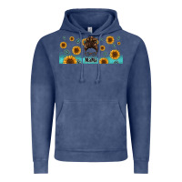 Vintage Denim western mama messy bun Vintage Hoodie - Jasminsmagicworld