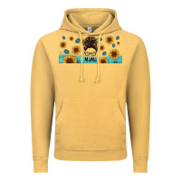 Vintage Mustard western mama messy bun Vintage Hoodie - Jasminsmagicworld