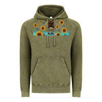 Vintage Olive western mama messy bun Vintage Hoodie - Jasminsmagicworld