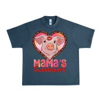 Midnight Navy mamas sweetheart baby pig Urban Heavy Tee - RanaPortraitStore