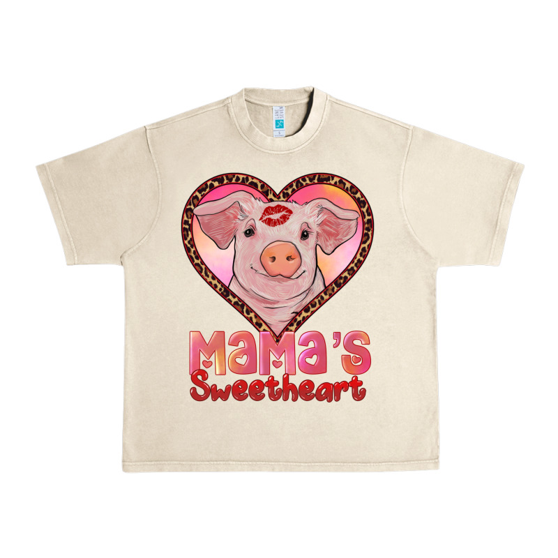 Mamas Sweetheart Baby Pig Urban Heavy Tee by RanaPortraitStore | Teevron