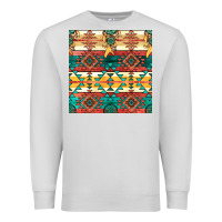 Dove Grey native american aztec seamless pattern Premium Sweatshirt - BundleAndBundleShop