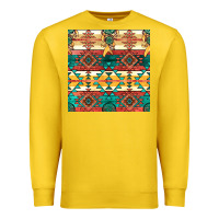 Lemon native american aztec seamless pattern Premium Sweatshirt - BundleAndBundleShop