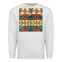 Oatmeal Heather native american aztec seamless pattern Premium Sweatshirt - BundleAndBundleShop