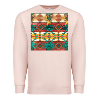Pale Pink native american aztec seamless pattern Premium Sweatshirt - BundleAndBundleShop