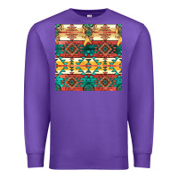 Purple native american aztec seamless pattern Premium Sweatshirt - BundleAndBundleShop