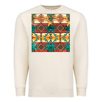 Sandshell native american aztec seamless pattern Premium Sweatshirt - BundleAndBundleShop