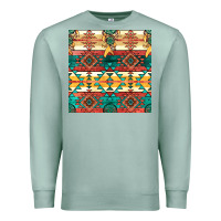 Seafoam native american aztec seamless pattern Premium Sweatshirt - BundleAndBundleShop