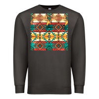 Smoke native american aztec seamless pattern Premium Sweatshirt - BundleAndBundleShop