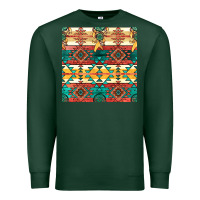Sports Green native american aztec seamless pattern Premium Sweatshirt - BundleAndBundleShop