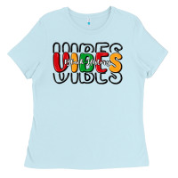 Baby Blue black history vibes Ladies Tee - MaliasSmallBusiness