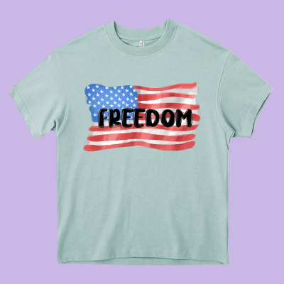 Freedom Usa Heavy Core Tee Designed By Maliassmallbusiness