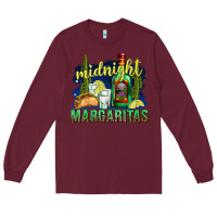 Burgundy Midnight Margaritas Long Sleeve Tee - texasbilliewilder