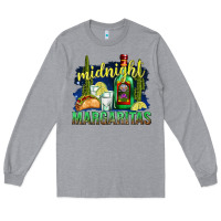 Heather Grey Midnight Margaritas Long Sleeve Tee - texasbilliewilder