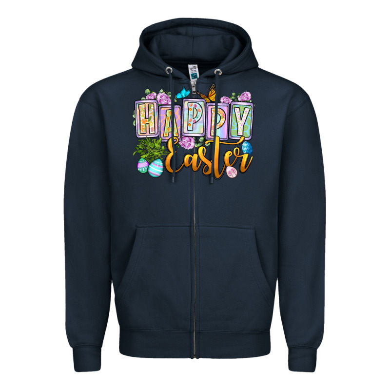 Happy Easter Zipper Hoodie by OliviaCreatesArt | Teevron
