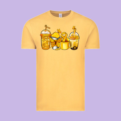 Childhood Cancer Coffee Vintage Tee Designed By Jasminsmagicworld