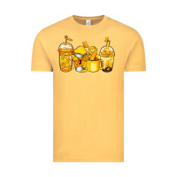 Vintage Mustard childhood cancer coffee Vintage Tee - Jasminsmagicworld