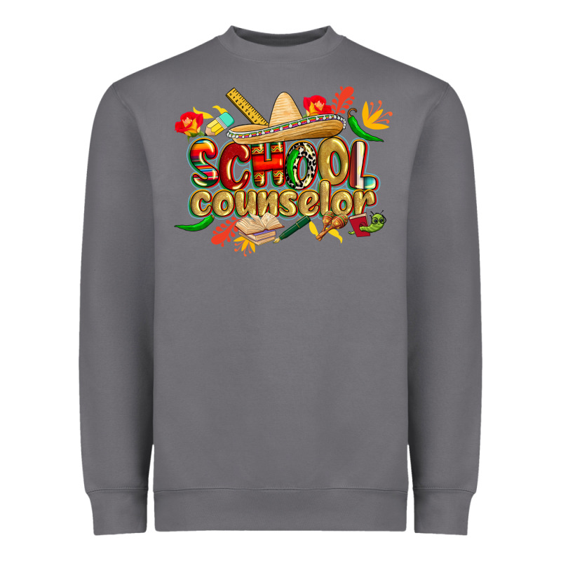 Cinco De Mayo School Counselor Heavyweight Sweatshirt by CowGirlArtShop | Teevron