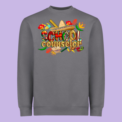 Cinco De Mayo School Counselor Heavyweight Sweatshirt Designed By Cowgirlartshop