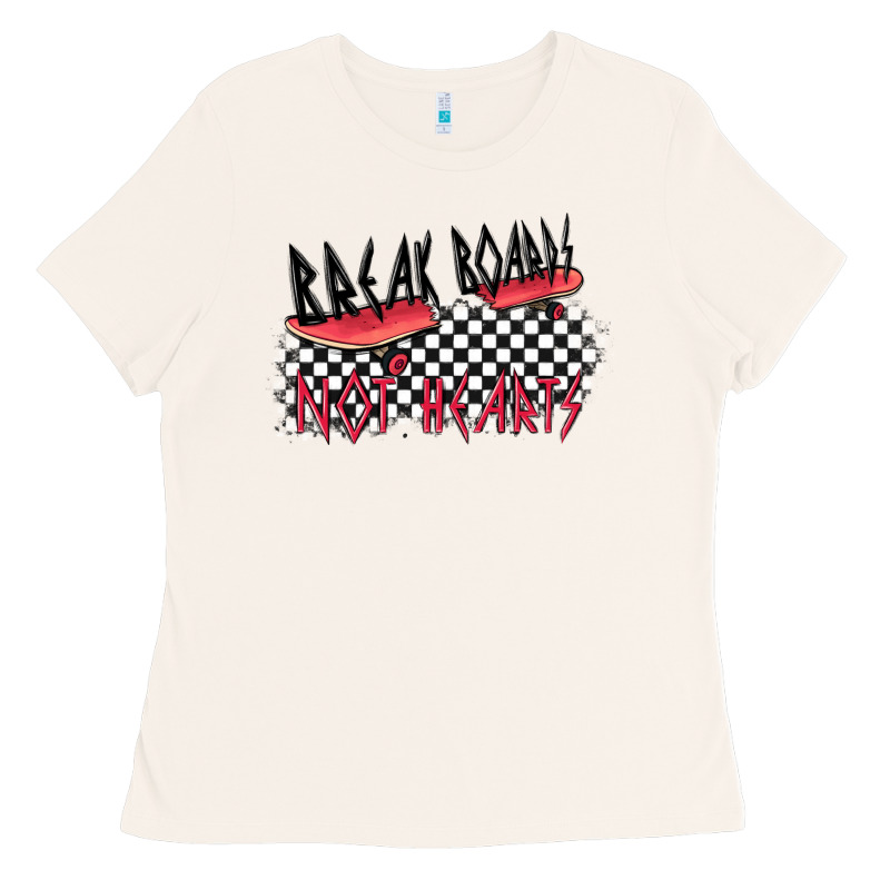 Break Boards Not Hearts Ladies Tee by MaliasSmallBusiness | Teevron