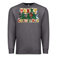 Charcoal Heather merry christmas Premium Sweatshirt - FaDigitalArtStudio