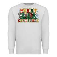 Dove Grey merry christmas Premium Sweatshirt - FaDigitalArtStudio