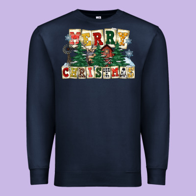 Merry Christmas Premium Sweatshirt Designed By Fadigitalartstudio