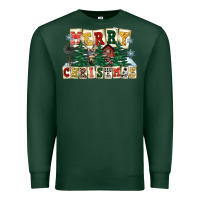 Sports Green merry christmas Premium Sweatshirt - FaDigitalArtStudio
